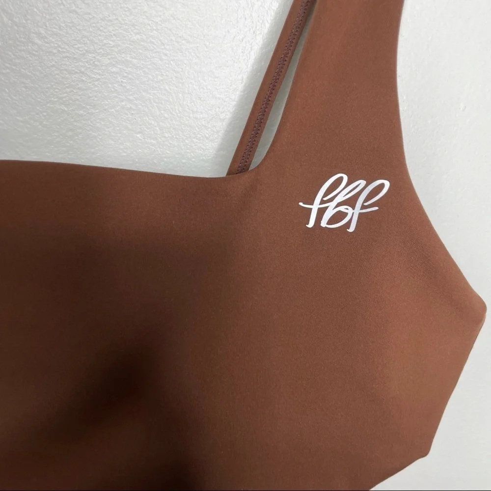 FBF Body Brown Strappy Sports Bra Womens XL - Picture 3 of 6